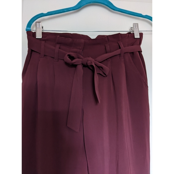 RW&CO Maroon Paperbag dress pants, XS - Picture 2 of 3